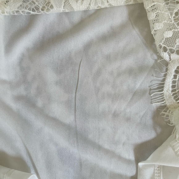 Zara ivory lace top with matching camisole tank size small - Picture 3 of 3